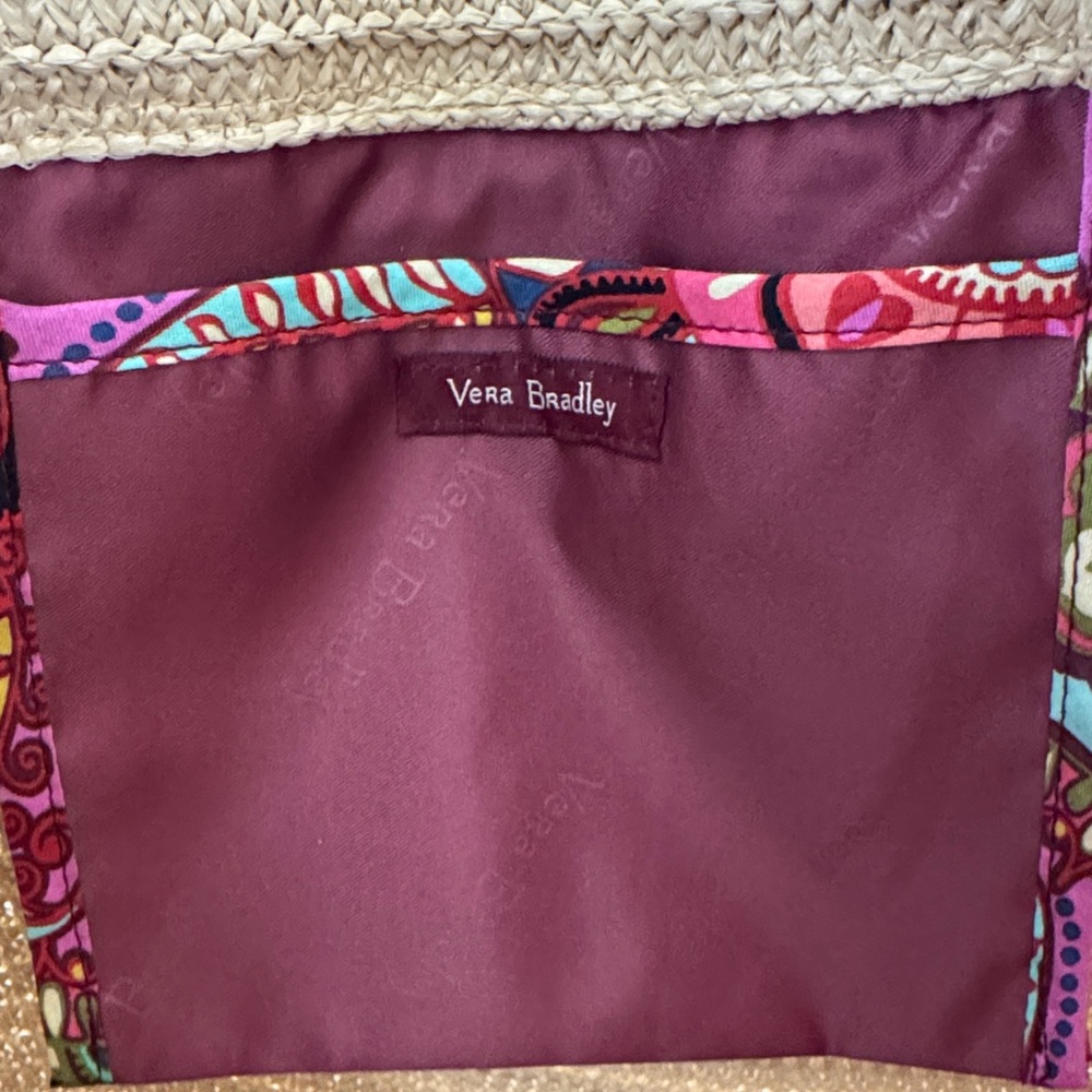Vera Bradley Whimsical Fish Straw Tote - Picture 8 of 8